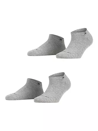 BURLINGTON | Damen Sneaker-Socken 2er Pkg. EVERYDAY 36-41 light grey | 